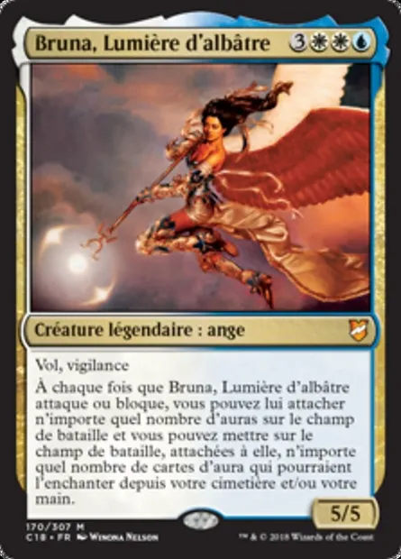 Bruna, Lumière d'albâtre, carte Magic C18 170 — extension Commander 2018