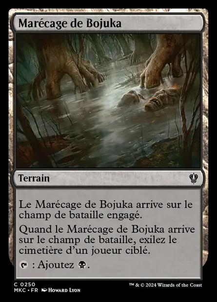 Marécage de Bojuka, carte Magic MKC 250 — extension Murders at Karlov Manor Commander