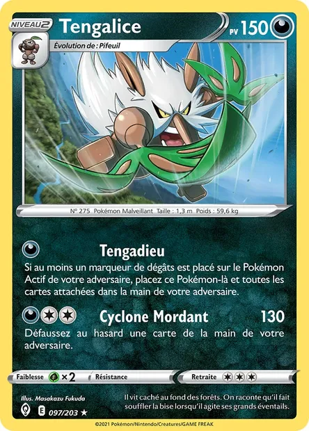 Tengalice, carte Pokémon EVS 97 — extension Évolution Céleste