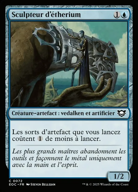 Sculpteur d'étherium, carte Magic EOC 72 — extension Edge of Eternities Commander