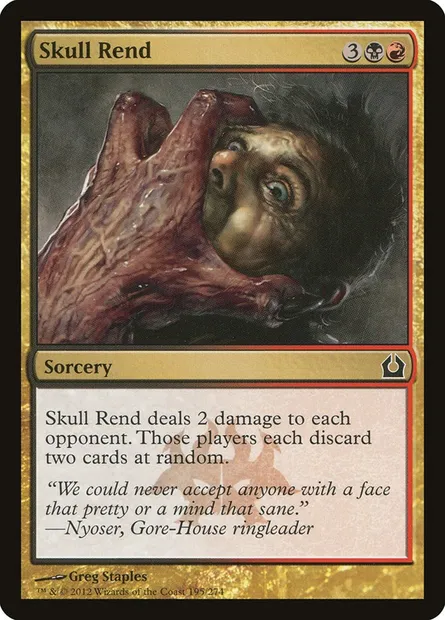 Skull Rend, Magic card RTR 195 — Return to Ravnica set