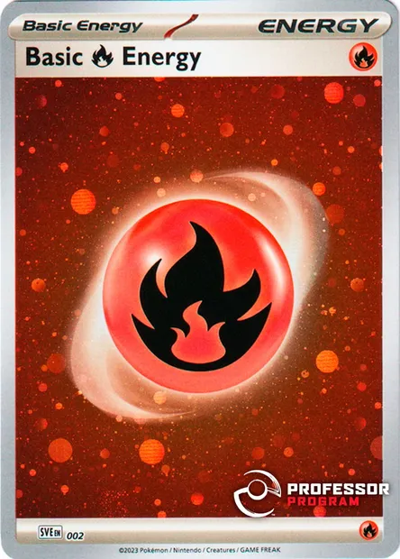 Basic Fire Energy, Pokémon card PROF 002 — Professor Program set