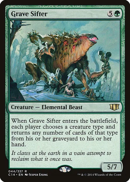 Grave Sifter, Magic card C14 44 — Commander 2014 set