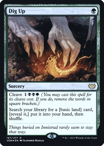 Dig Up, Magic card PVOW 197s — Innistrad: Crimson Vow Promos set