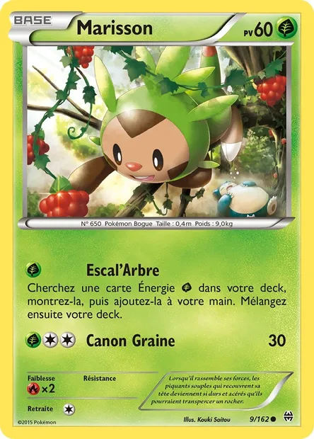 Marisson, carte Pokémon BKT 9 — extension Impulsion Turbo