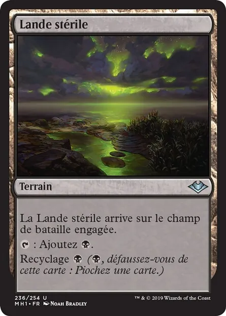 Lande stérile, carte Magic MH1 236 — extension Horizons du Modern