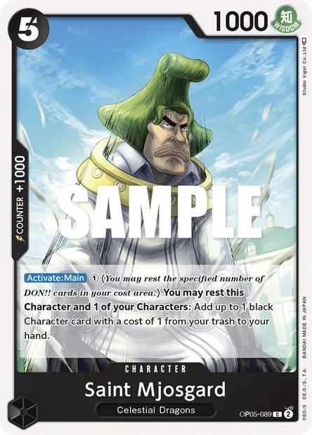 Saint Myosgard, carte One Piece OP05-089 — extension AWAKENING OF THE NEW ERA