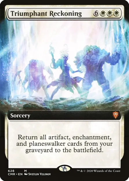 Triumphant Reckoning, Magic card CMR 628 — Commander Legends set