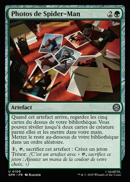 Photos de Spider-Man, carte Magic SPM 109 — extension Marvel's Spider-Man