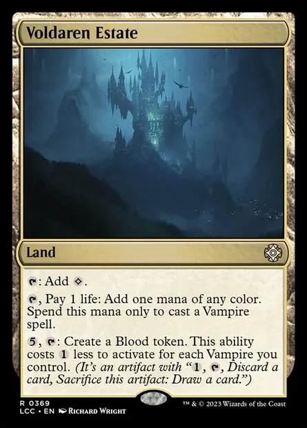 Voldaren Estate, Magic card LCC 369 — The Lost Caverns of Ixalan Commander set