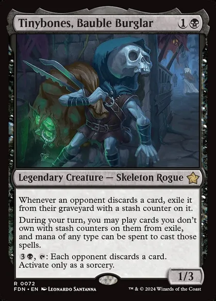 Tinybones, Bauble Burglar, Magic card FDN 72 — Foundations set