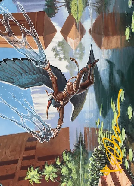 Nadu, Winged Wisdom // Nadu, Winged Wisdom, carte Magic AMH3 14 — extension Modern Horizons 3 Art Series