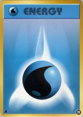 Énergie Eau, carte Pokémon IPTOT 019 — extension Intro Pack Neo Totodile