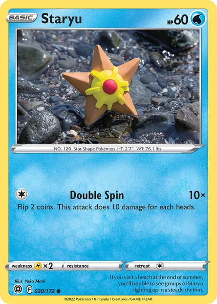 Staryu, Pokémon card BRS 030 — Brilliant Stars set
