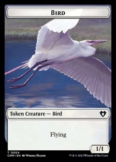 Bird, Magic card TCMM 4 — Commander Masters Tokens set