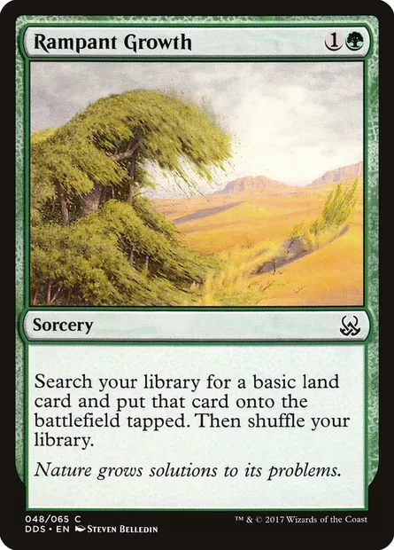 Croissance luxuriante, carte Magic DDS 48 — extension Duel Decks: Mind vs. Might