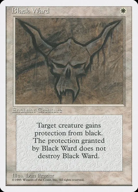 Black Ward, Magic card 4ED 8 — Fourth Edition set