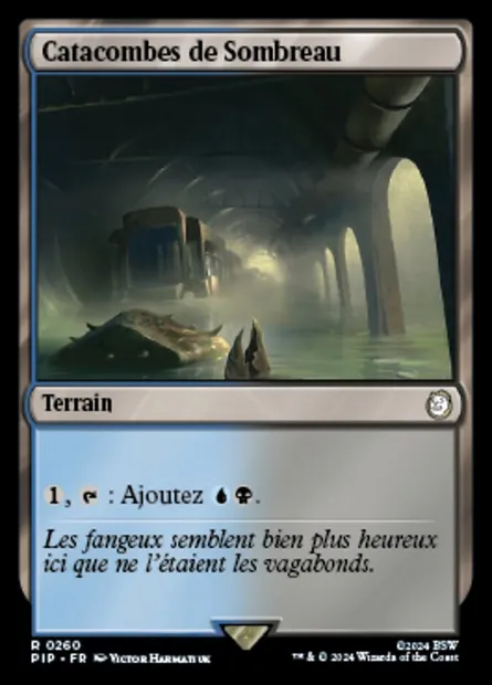 Catacombes de Sombreau, carte Magic PIP 260 — extension Fallout