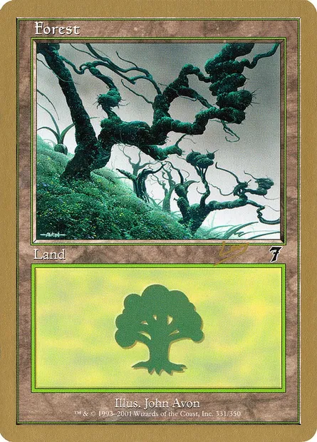 Forêt, carte Magic WC02 rl331 — extension World Championship Decks 2002