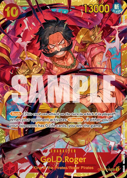 Gol.D.Roger, One Piece card OP09-118 — EMPERORS IN THE NEW WORLD set