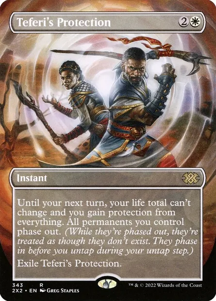 Teferi's Protection, Magic card 2X2 343 — Double Masters 2022 set