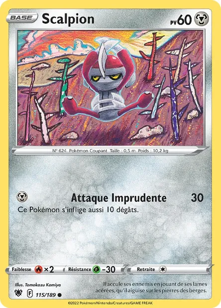 Scalpion, carte Pokémon ASR 115 — extension Astres Radieux