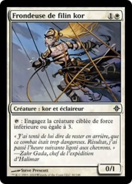 Frondeuse de filin kor, carte Magic ROE 30 — extension L'ascension des Eldrazi