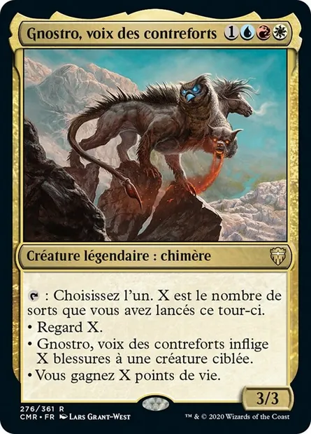 Gnostro, voix des contreforts, carte Magic CMR 276 — extension Commander Legends