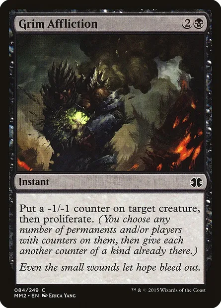 Grim Affliction, Magic card MM2 84 — Modern Masters 2015 set