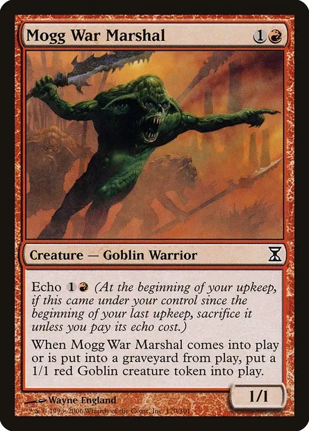 Mogg War Marshal, Magic card TSP 170 — Time Spiral set
