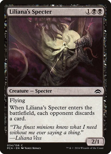 Spectre de Liliana, carte Magic PCA 34 — extension Planechase Anthology