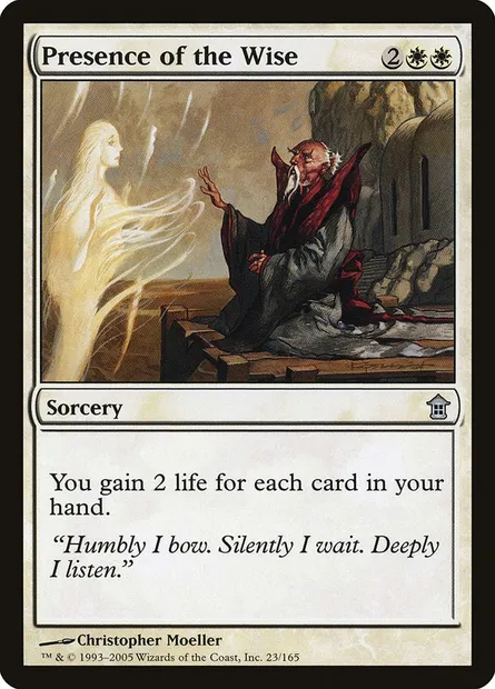 Presence of the Wise, Magic card SOK 23 — Saviors of Kamigawa set
