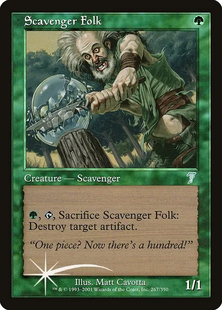 Scavenger Folk, Magic card 7ED 267★ — Seventh Edition set