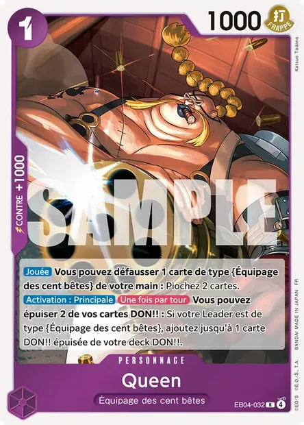 Queen, carte One Piece EB04-032 — extension EGGHEAD CRISIS