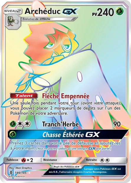 Archéduc GX, carte Pokémon GRI 146 — extension Gardiens Ascendants
