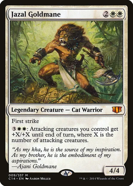 Jazal Goldmane, Magic card C14 9 — Commander 2014 set