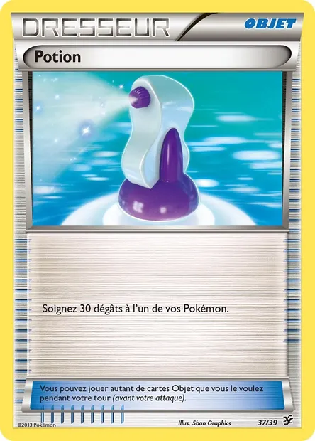 Potion, carte Pokémon KSS 37 — extension Bienvenue à Kalos