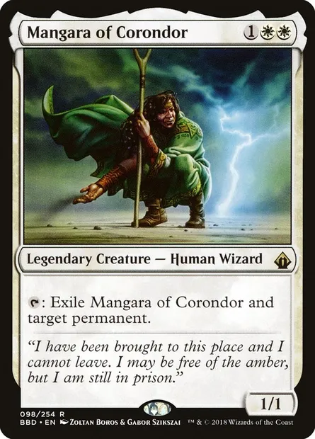 Mangara de Corondor, carte Magic BBD 98 — extension Battlebond