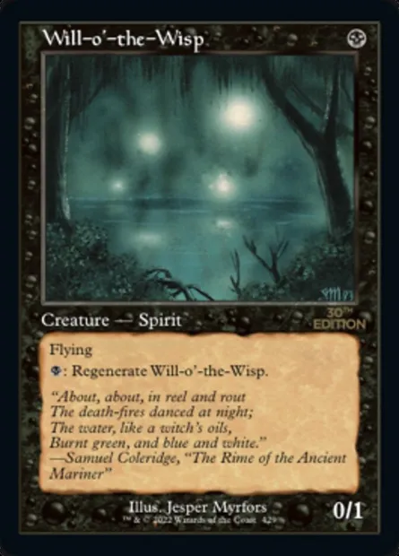 Feu follet, carte Magic 30A 429 — extension 30th Anniversary Edition