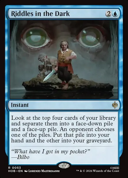 Riddles in the Dark, Magic card HOB 53 — The Hobbit set
