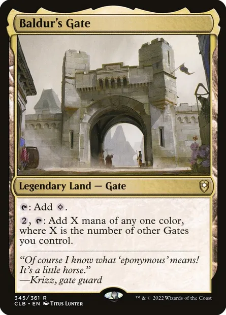 Baldur's Gate, Magic card CLB 345 — Commander Legends: Battle for Baldur's Gate set