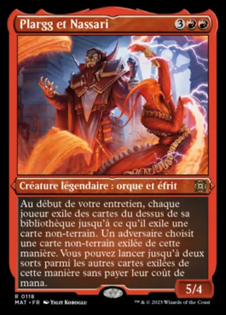 Plargg et Nassari, carte Magic MAT 118 — extension L'invasion des machines : le jour d'après
