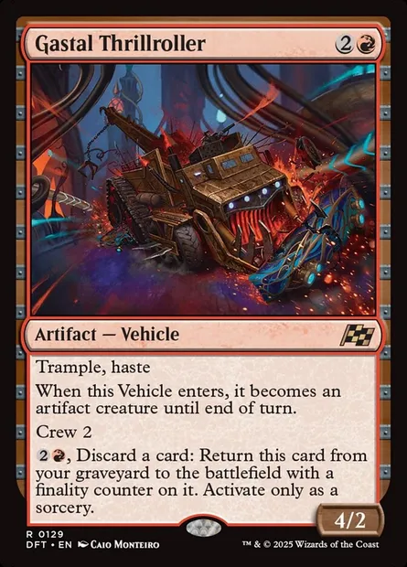 Gastal Thrillroller, Magic card DFT 129 — Aetherdrift set
