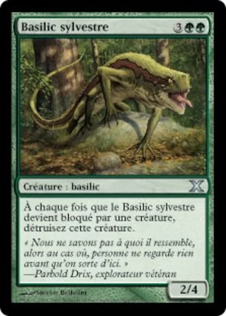 Basilic sylvestre, carte Magic 10E 301 — extension Dixième édition