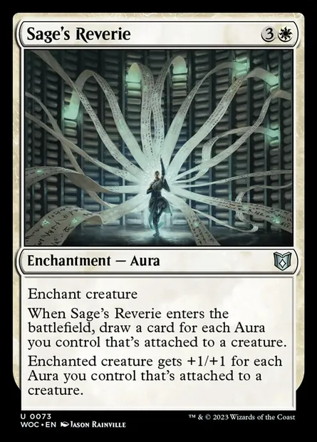 Rêverie du sage, carte Magic WOC 73 — extension Wilds of Eldraine Commander