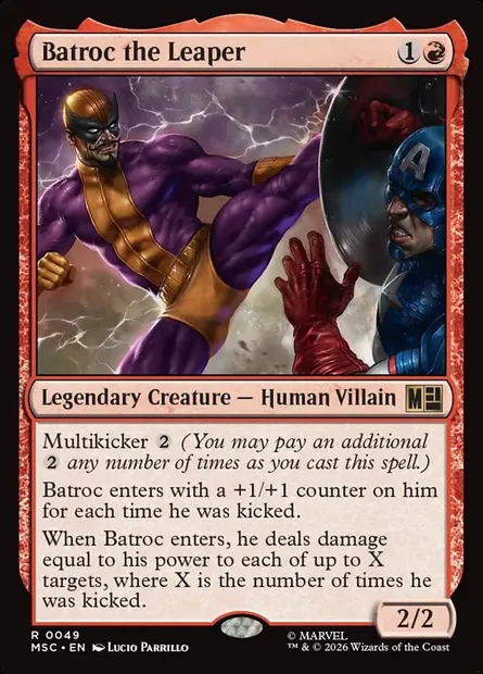 Batroc the Leaper, Magic card MSC 49 — Marvel Super Heroes Commander set