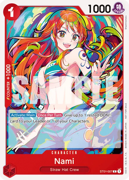 Nami, carte One Piece ST01-007 — extension Straw Hat Crew