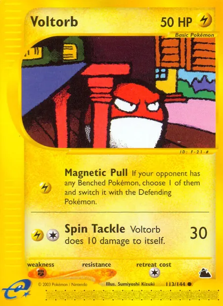 Voltorb, Pokémon card SK 113 — Skyridge set