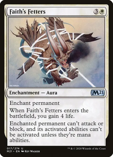 Faith's Fetters, Magic card M21 17 — Core Set 2021 set