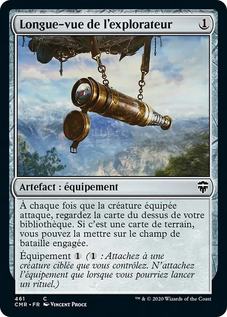 Longue-vue de l'explorateur, carte Magic CMR 461 — extension Commander Legends